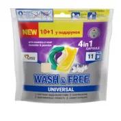 Капсули для прання Wash&Free 11 шт. Universal Жасмин та Лаванда фото